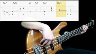 Commodores  Easy Bass Cover Play Along Tabs In Video [upl. by Johnston]