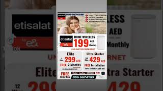 Home wifi connection in UAE  Best internet plan for labour camps and shops etisalat wireless [upl. by Corron276]