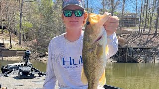 Lake Wedowee Fishing Report 4182022 [upl. by Assiran689]