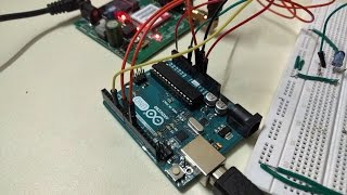 Arduino Uno Based Anti Theft System for CCTV Cameras CCTV GSM Proximity Sensor Knock Sensor [upl. by Onilatac]