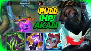 FULL HP AKALI IS THE NEW META FOR 1v9 • Wild Rift akali wildrift [upl. by Ellesij753]