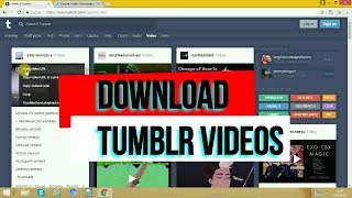 HOW TO DOWNLOAD TUMBLR VIDEOS [upl. by Ailelc]