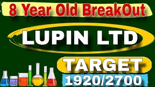 Multi Year BreakOut in Lupin Ltd Share Know the next Target 🎯 [upl. by Bianka788]