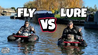 Fly VS Lure Fishing  Belly Boat Edition [upl. by Eeb]