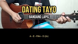 Dating Tayo  Bandang Lapis  Guitar Tutorial [upl. by Wrand]