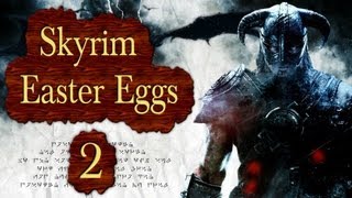 Skyrim Easter Eggs Geheimcodes amp dämliche Magier German [upl. by Leinto]