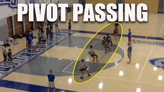 Basketball Passing Drill  PIVOT PASSING [upl. by Gamaliel]