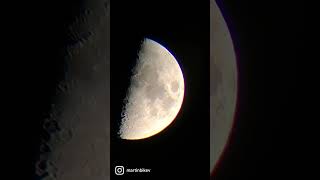 Observing the Moon  Slokey SkyWays tm 50080 Telescope  Hamburg  Deutschland halloween moon [upl. by Ahsile]