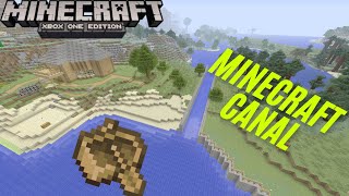 Minecraft Xbox EP 22 🎮  Canal Build Changing the Landscape 🌊⛏️🏞️ [upl. by Sumahs732]