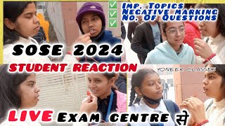 SOSE TODAYS EXAM REVIEW STUDENTS REACTION । NEGATIVE MARKING NO OF QUESTIONS sose [upl. by Cod]