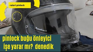 kask için pinlock buğu önleyici işe yarar mı  kullanıcı yorumları raleri [upl. by Boarer]