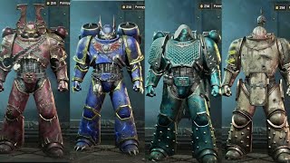 Warhammer 40K Space Marine 2  ARMOURING HALL CUSTOMIZATION All Amour Sets and Customization [upl. by Alinna]