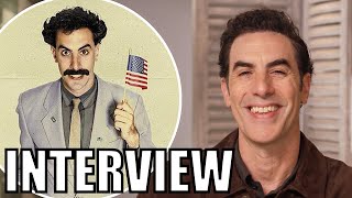 Sacha Baron Cohen Compares Dramatic New DISCLAIMER Performanceto BORAT  Interview [upl. by Ahseirej]