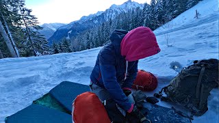 Eine Übernachtung im Schnee  Kurztrip Brandnertal  offbikeactivities [upl. by Nilram]