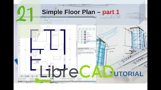 How to Create Simple Floor Plan LIBRECAD Part 1 [upl. by Outlaw]