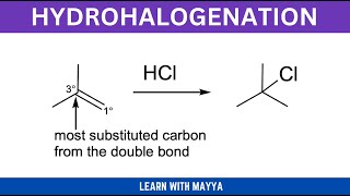 Addition Of Hydrogen Halides To Alkenes Hydrohalogenation Product Mechanism Rearrangements [upl. by Tena]