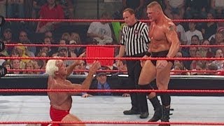 Brock Lesnar vs Ric Flair Raw July 1 2002 [upl. by Richia]