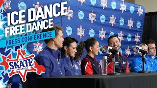 Ice Dance Free Dance Press Conference  2024 Skate America ISU Grand Prix [upl. by Celestia176]