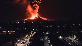 Etna exploded Eruption tonight in Sicily [upl. by Nenerb]