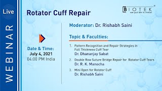 Rotator Cuff Repair  BIOTEK Live Webinar [upl. by Hendry]