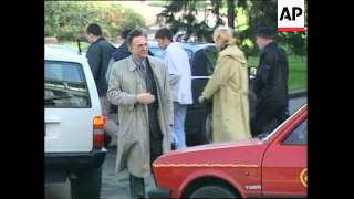 Justice Ministry and Socialist Party comments on Milosevic in hospital newspapers hospital [upl. by Yllrebmik]