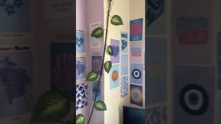 Study space makeover 🪄✨ study studymotivation studyspace unboxing meesho walldecor [upl. by Carthy]