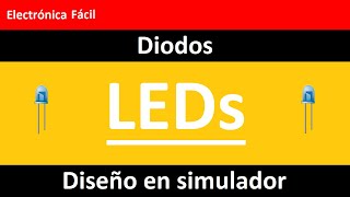 Como conectar dos diodos leds utilizando un simulador de electrónica sin puente de diodos [upl. by Aber683]