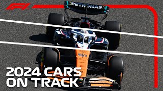 CARS ON TRACK  F1 PreSeason Testing 2024 [upl. by Erreid]