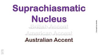 Suprachiasmatic Nucleus How to Pronounce Suprachiasmatic Nucleus in Australian British Accent [upl. by Lotus]