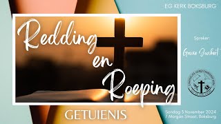 Gawie Joubert Getuienis Roeping amp Redding [upl. by Ynelram]