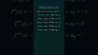 Maclaurin Series of cosx [upl. by Intyre]