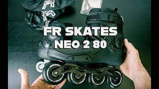 FR Neo 2 80  Black freeride inline skates bladeville frskates [upl. by Dacia404]