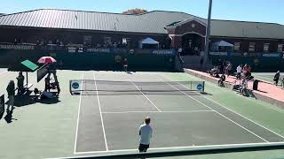 Baylor men’s 🎾 player Devin Badenhorst defeats Martin Borisiouk from nc state in ncaa round of 64 [upl. by Adnim60]