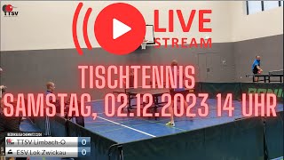 LIVE Tischtennis LIMBACH vs ZWICKAU Bezirksliga Chemnitz 2324 [upl. by Irtak]