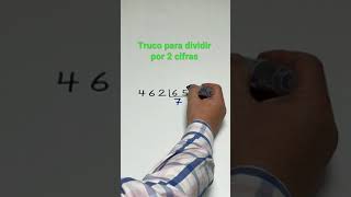 Truco para dividir por 2 cifras en segundos shorts [upl. by Filmore]