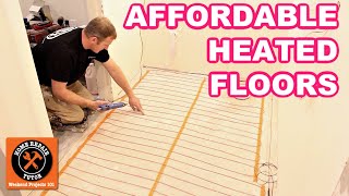 How to install underfloor heating Full A to Z on the pros and cons of wet underfloor heating [upl. by Cal]