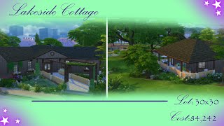 Lakeside Cottage Speed Build  Sims 4 [upl. by Baptista]