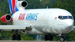 ATC  STATIC TAKEOFF BOEING 727 RAYA AIRWAYS [upl. by Akemaj136]