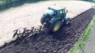 JOHN DEERE 6810 AND DOWDESWELL PLOUGH [upl. by Ahsennod]