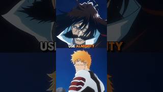 Why didnt Yhwach use Almighty against Ichigo bleach bleachanime anime [upl. by Aiekam]