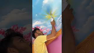 Sky celing desigin painting wallpainting homedecor [upl. by Thirzi]