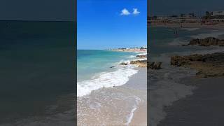 Windy day and emerald water view from the tower of Torre Mozza Ugento  Salento Puglia Italy [upl. by Aicatsana35]