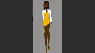 Couture design in under 1 minute couturedesign procreate fashion fashion illustration drawing [upl. by Thibault]