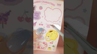 My Melody Sticker Journal 💗 shorts mymelody sticker journal diy sanrio asmr [upl. by Ohcirej]