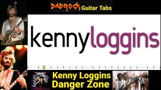 Danger Zone  Kenny Loggins  Guitar  Bass TABS Lesson Rewind [upl. by Mathre]