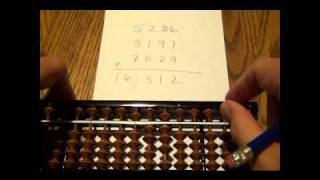 How to Add using a Soroban Japanese Abacus [upl. by Cathe]