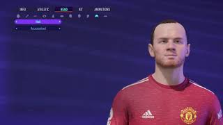 Wayne Rooney FIFA 21 Pro Clubs look alike tutorial  Prime Rooney  Manchesterd United  LEGEND [upl. by Deragon967]