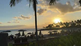 Beautiful sunset at Ko Olina Resort in Honolulu [upl. by Nnaxor]