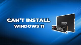 Cant Install Windows 11 on External SSD [upl. by Nebe]