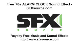 Free 1970s Alarm Clock Sound Effect  SFXsourcecom [upl. by Eimareg]